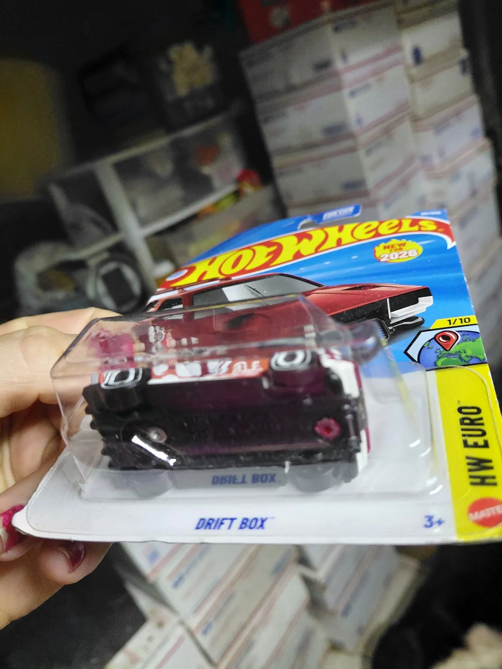 The Hot Wheels Drift Box (Model JJH40, #65/250) is a new-for-2026 mainline